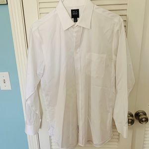 Mens White Collard Dress Shirt